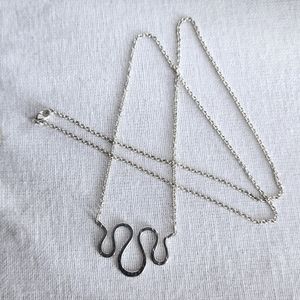 Retired James Avery Wavy Charm Holder Necklace